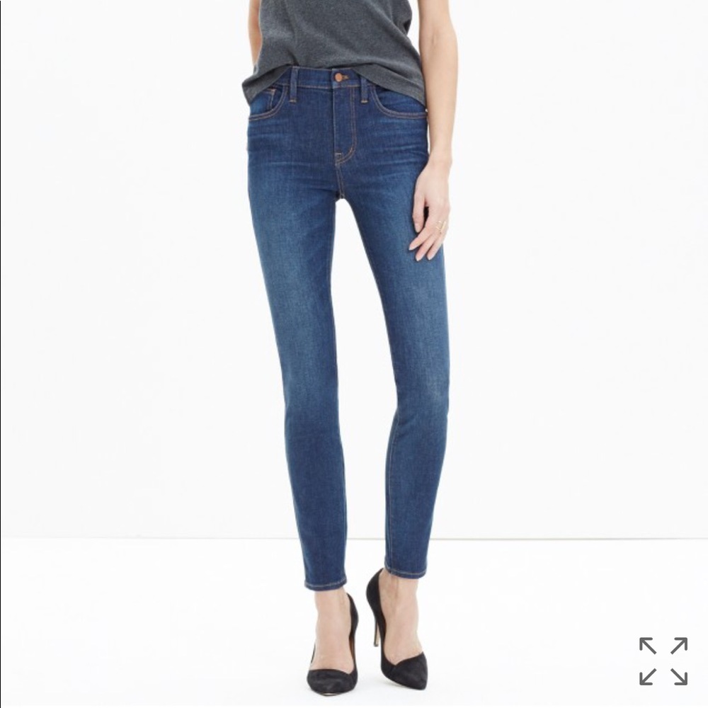 Madewell 9” High Riser Skinny Jeans in Surfside